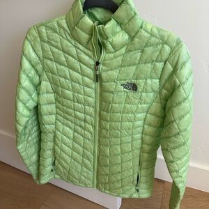 The North Face Lime Green Puffer Jacket